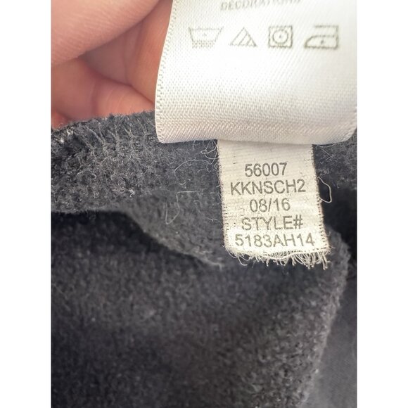 Aeropostale Womens Medium Black Spellout Zip Up Hoodie Y2K Streetwear Athleisure - Picture 5 of 9